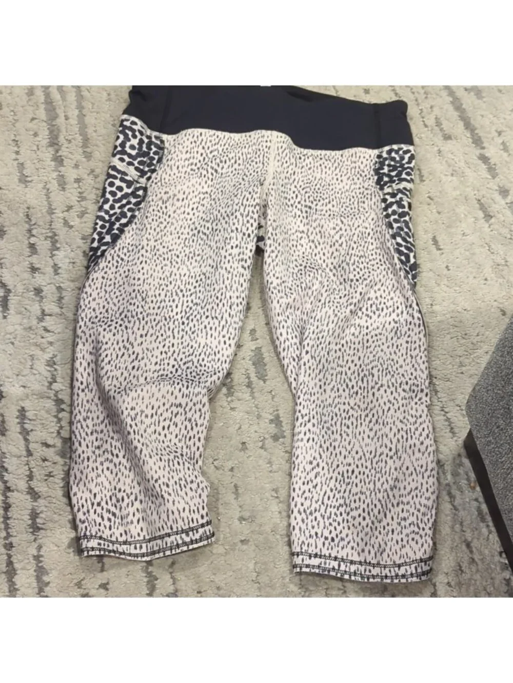 Lululemon Run: Top Speed Crop ace spotted grain